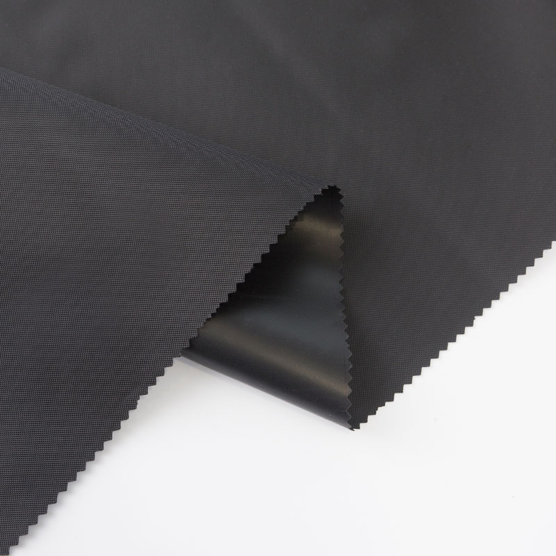 400d krypterad svart Oxford-duk täckt PVC-bagagetyg